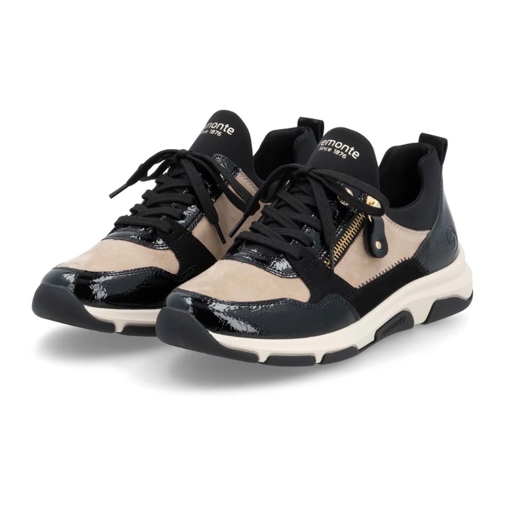 Remonte Soraya 02 Sneaker (Women) - Black/Jute/Schwarz size 40 8.5 $140
